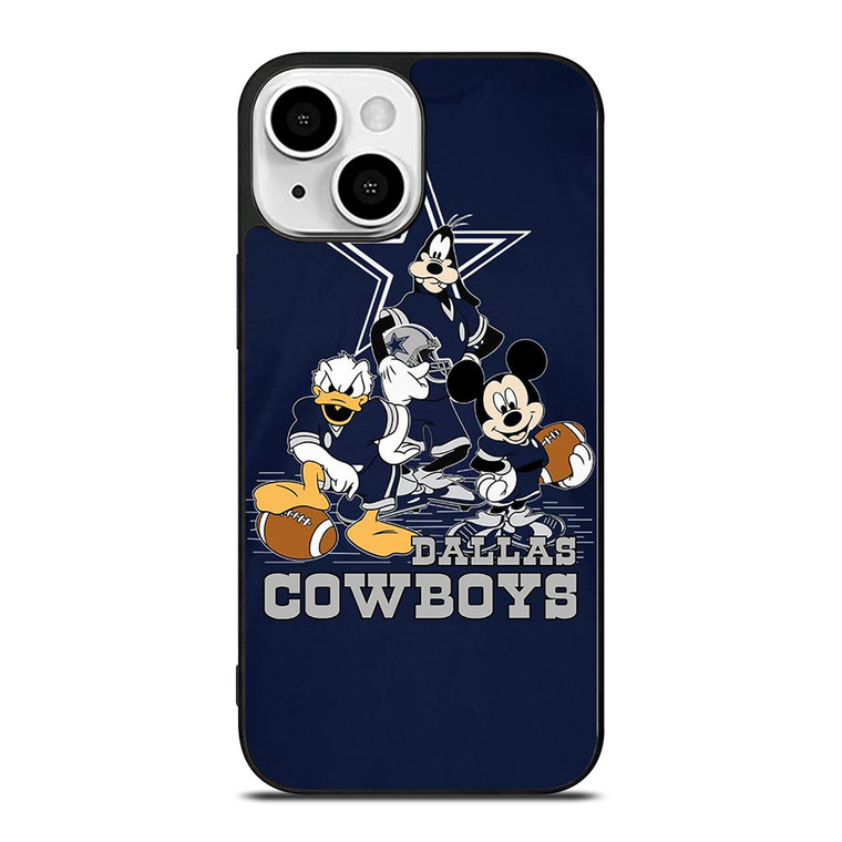 NFL DALLAS COWBOYS DONALD DUCK MICKEY MOUSE GOOFY iPhone 13 Mini Case Cover