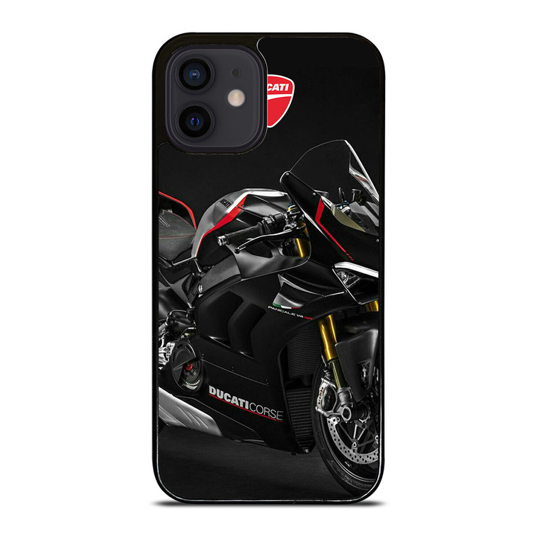 DUCATI BLACK MOTORCYCLE iPhone 12 Mini Case Cover