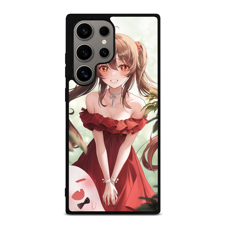 GENSHIN IMPACT HU TAO CASUAL RED DRESS Samsung Galaxy S24 Ultra Case Cover