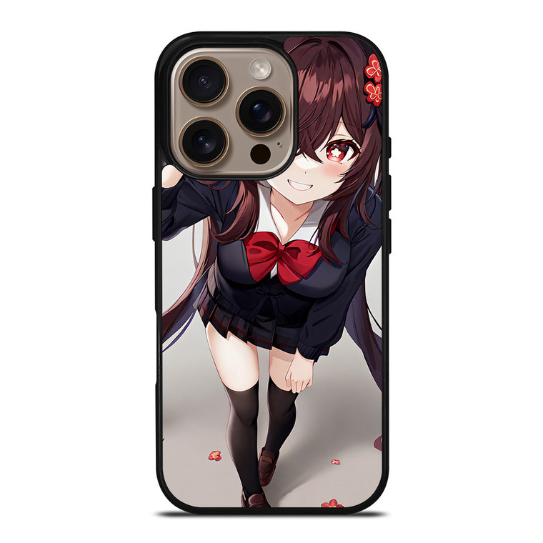 GENSHIN IMPACT HU TAO SCHOOL UNIFORM SIGNATURE POSE iPhone 16 Pro Case Cover