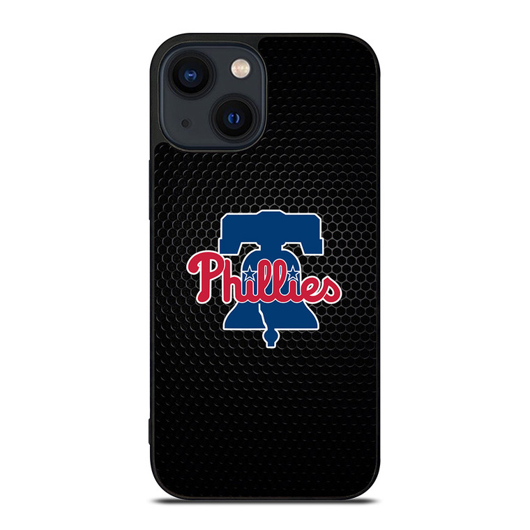 PHILADELPHIA PHILLIES MLB METAL LOGO iPhone 14 Plus Case Cover