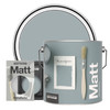 Abwaschbare matte Wandfarbe - Mineralgrau Abwaschbare matte Wandfarbe - Mineralgrau