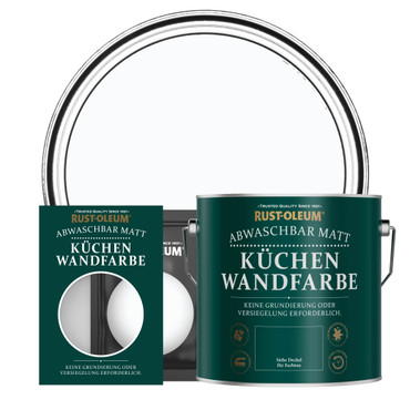 Küchenwandfarbe, Matt - Eiskappe