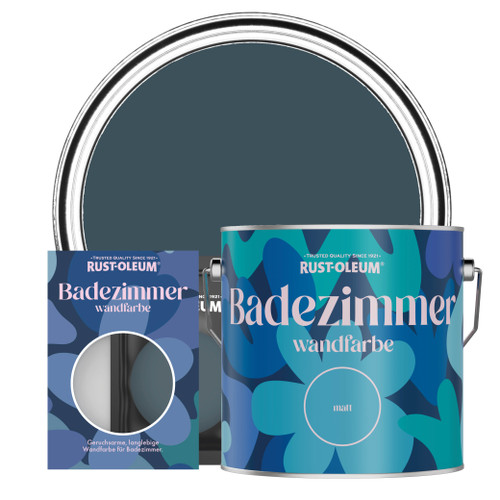 Badezimmer Wand- und Deckenfarbe - Abendblau
