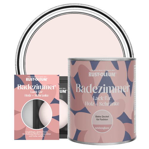 Badezimmerlack für Holz und Schränke, Seidenglanz - Porzellan Rosa