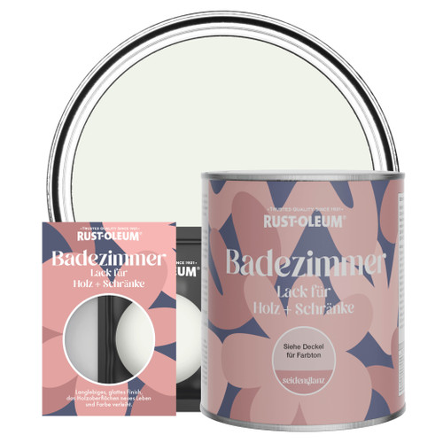 Badezimmerlack für Holz und Schränke, Seidenglanz - Milchschaum