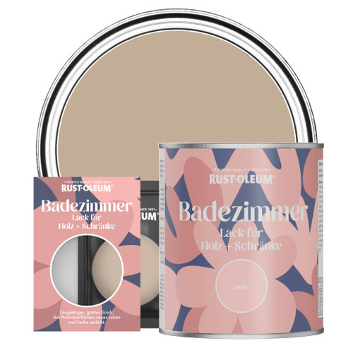 Badezimmerlack für Holz und Schränke, Matt - Gesalzenes Karamell