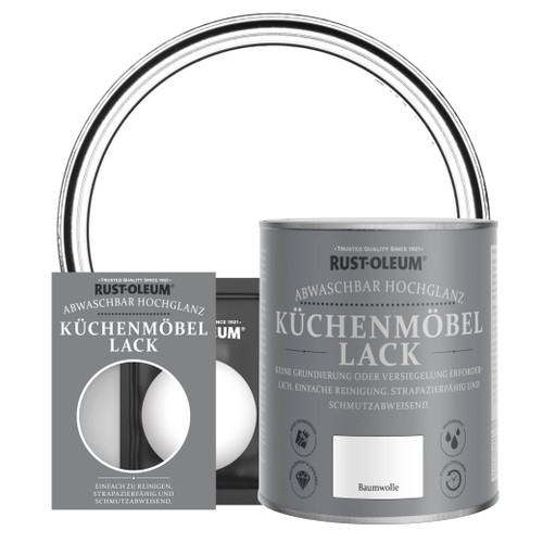 Küchenmöbellack, Hochglanz - Baumwolle