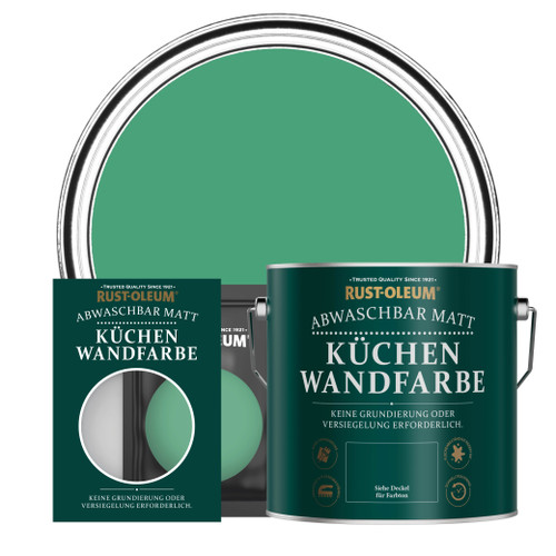 Küchenwandfarbe, Matt - Smaragd
