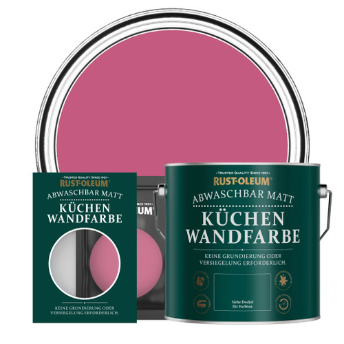 Küchenwandfarbe, Matt - Himbeere