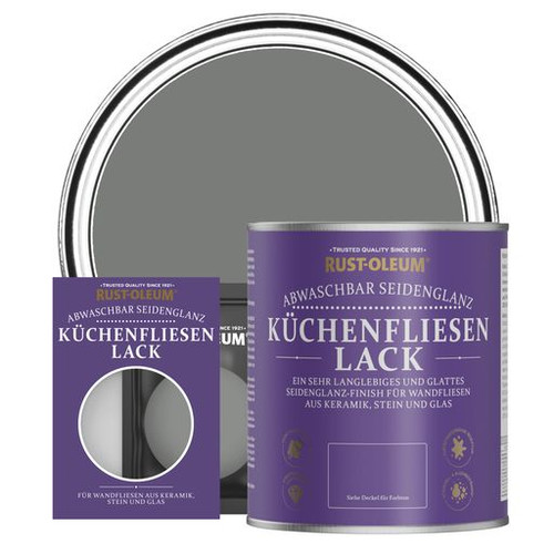 Küchenfliesenlack, Seidenglanz - Fackelgrau