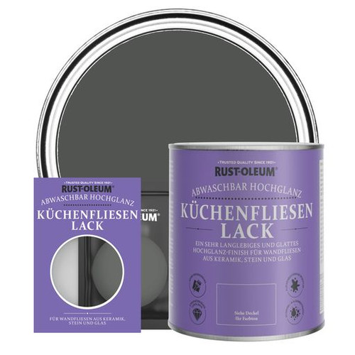 Küchenfliesenlack, Hochglanz - Graphit