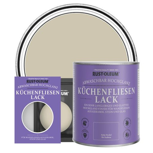 Küchenfliesenlack, Hochglanz - Silberner Salbei