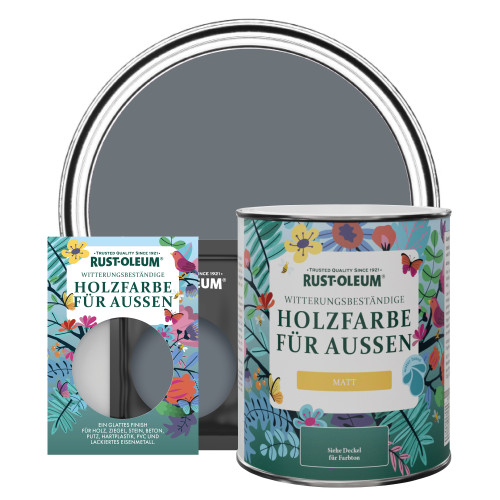 Holzfarbe Für Aussen, Matt - Marinegrau