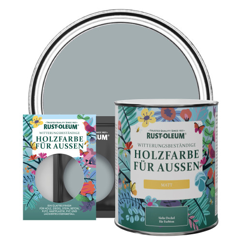 Holzfarbe Für Aussen, Matt - Mineralgrau