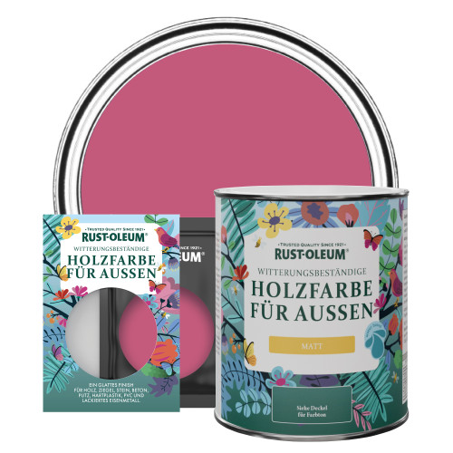 Holzfarbe Für Aussen, Matt - Himbeere