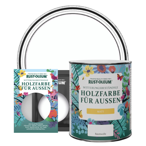 Holzfarbe Für Aussen, Matt - Baumwolle