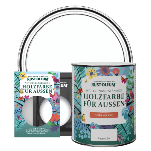 Holzfarbe Für Aussen, Seidenglanz - Baumwolle