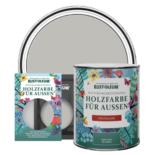 Holzfarbe Für Aussen, Hochglanz - Kiesel