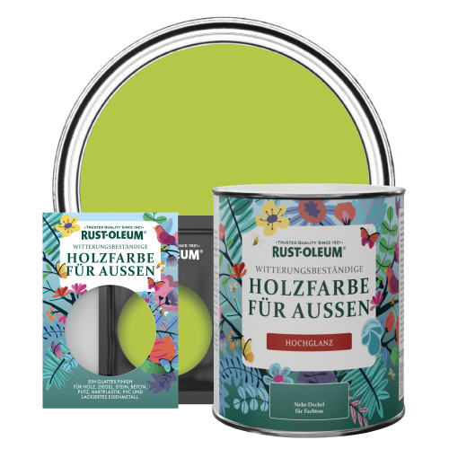 Holzfarbe Für Aussen, Hochglanz - Limette