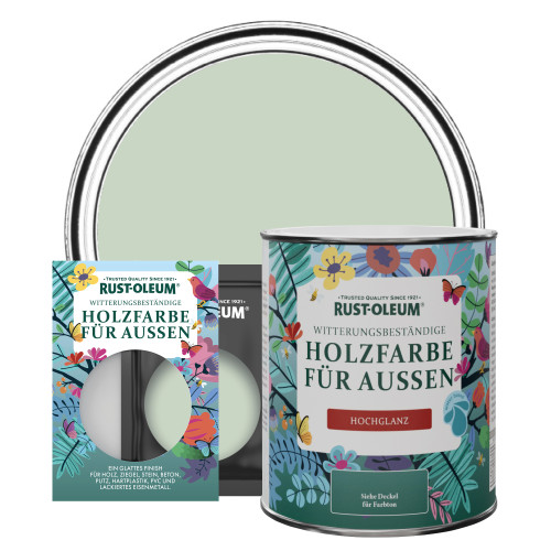Holzfarbe Für Aussen, Hochglanz - Lorbeer Grün