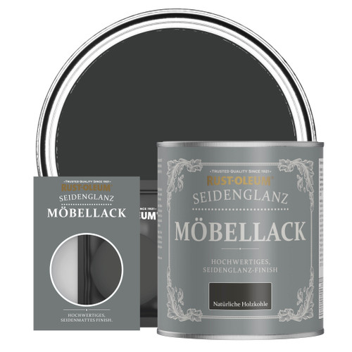 Möbellack, Seidenglanz - Natürliche Holzkohle
