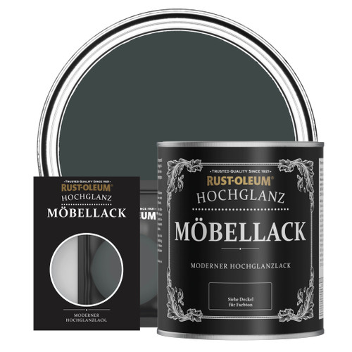 Möbellack, Hochglanz - Schwarzer Sand