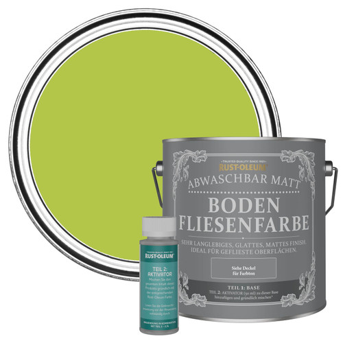 Bodenfliesenfarbe, Matt - Limette
