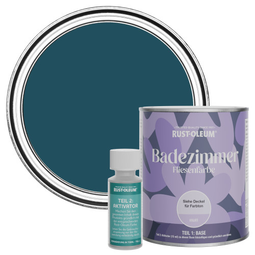 Badezimmer Fliesenlack, Matt - Uniformblau