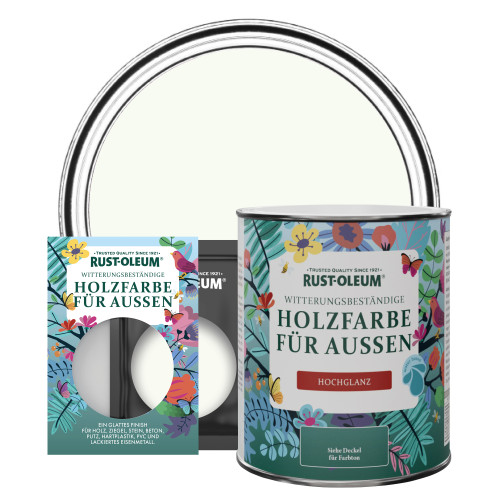 Holzfarbe Für Aussen, Hochglanz - Ruhgies Weiß