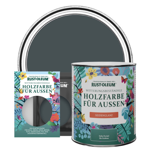 Holzfarbe Für Aussen, Seidenglanz - Anthrazit (Ral 7016)