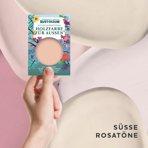 Holzfarbe Für Aussen Testerbox  -  Süsse Rosatöne