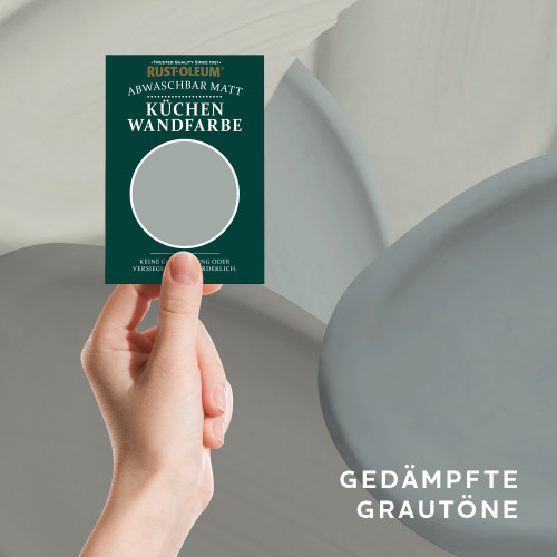 Küchenwand- und Deckenfarbe Testerbox-  Gedämpfte Grautöne