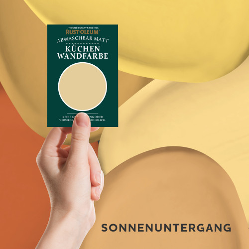 Küchenwand- und Deckenfarbe Testerbox  -  Sonnenuntergang