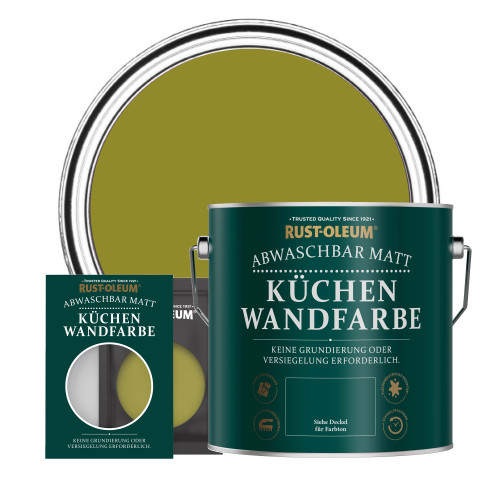 Küchenwandfarbe, Matt - Olive