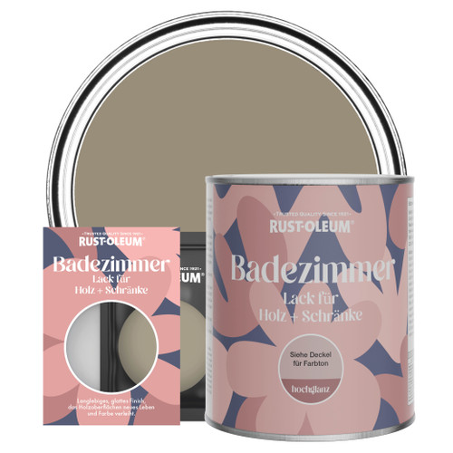 Badezimmerlack für Holz und Schränke, Hochglanz  - Kaffee Deluxe