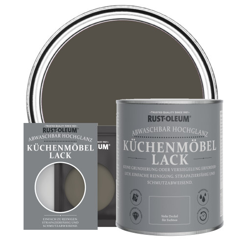 Küchenmöbellack, Hochglanz - Erdbraun