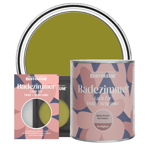 Badezimmerlack für Holz und Schränke, Hochglanz  - Olive