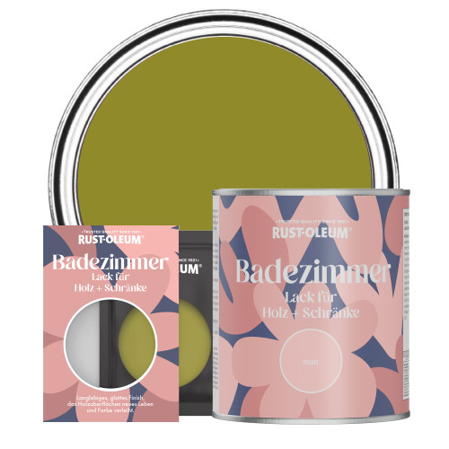 Badezimmerlack für Holz und Schränke, Matt - Olive