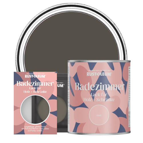Badezimmerlack für Holz und Schränke, Matt - Erdbraun