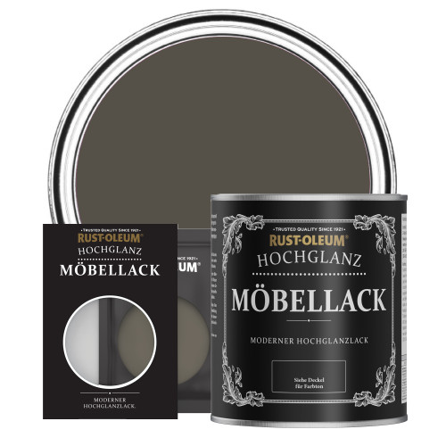 Möbellack, Hochglanz - Erdbraun