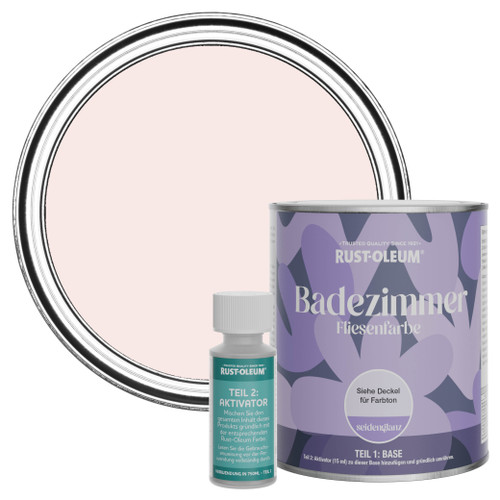 Badezimmer Fliesenlack, Seidenglanz - Porzellan Rosa