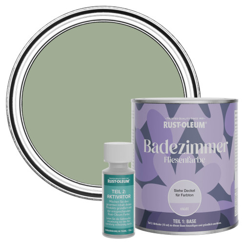 Badezimmer Fliesenlack, Matt - Khaki Grün
