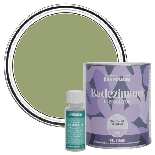 Badezimmer Fliesenlack, Matt - Laubgrün
