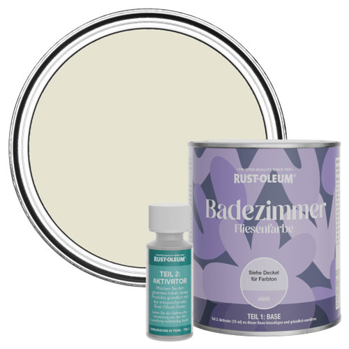 Badezimmer Fliesenlack, Matt - Auster