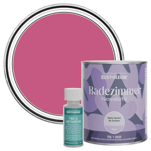 Badezimmer Fliesenlack, Matt - Himbeere