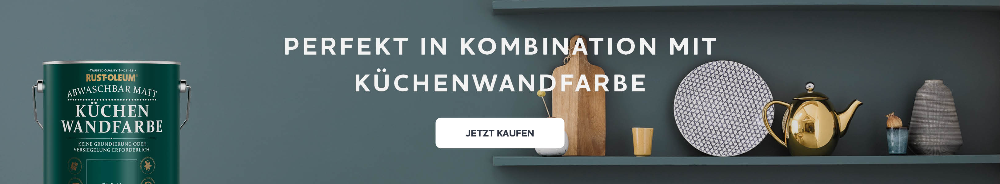 Perfekt in Kombination mit Küchenwandfarbe
