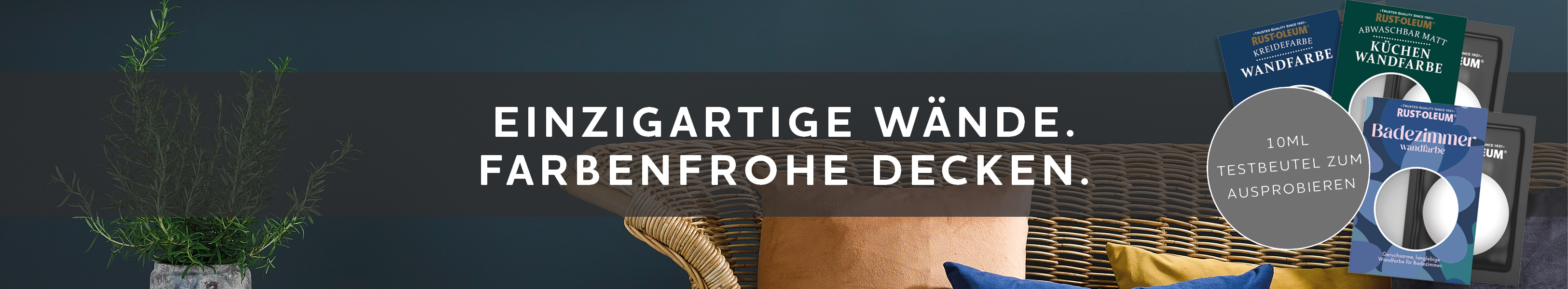 Einzigartige Wände. Farbenfrohe Decken.