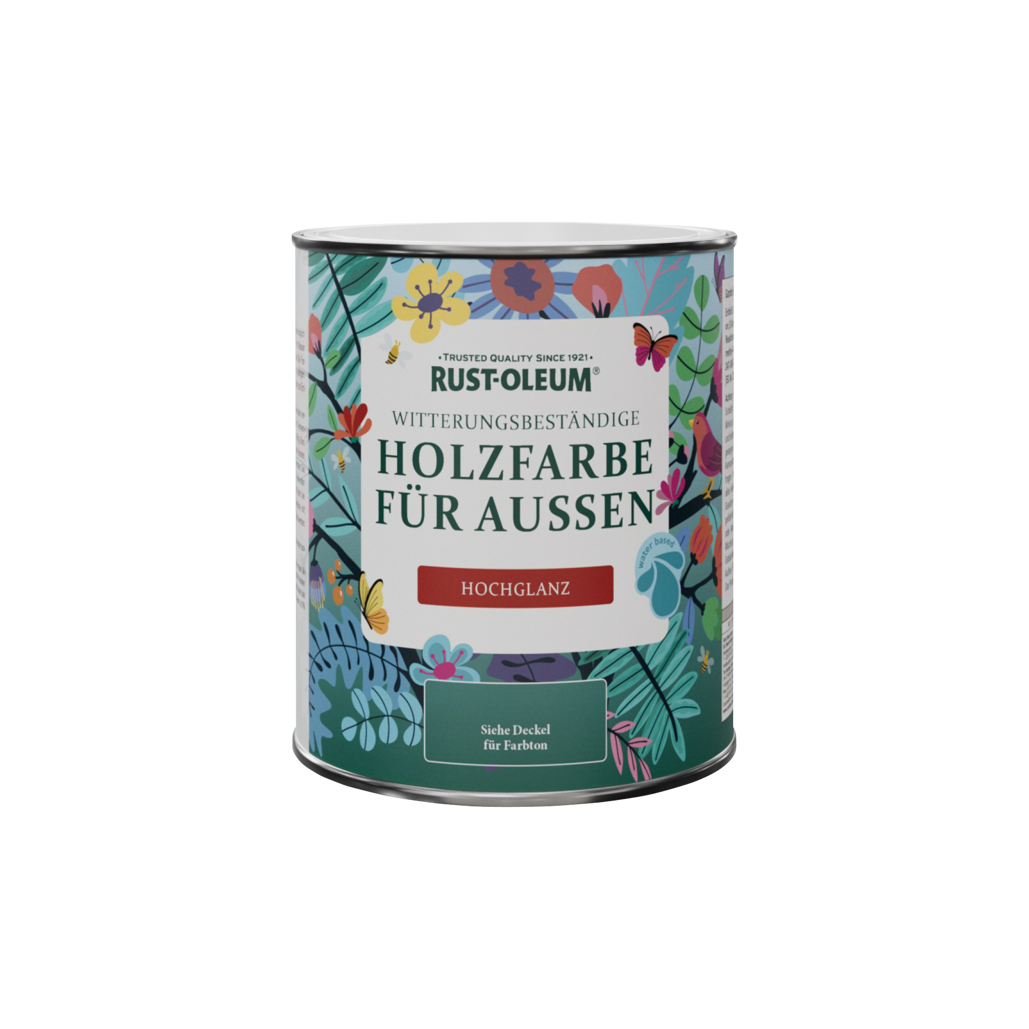 Holzfarbe Für Aussen, Hochglanz - Bordeaux 750ml