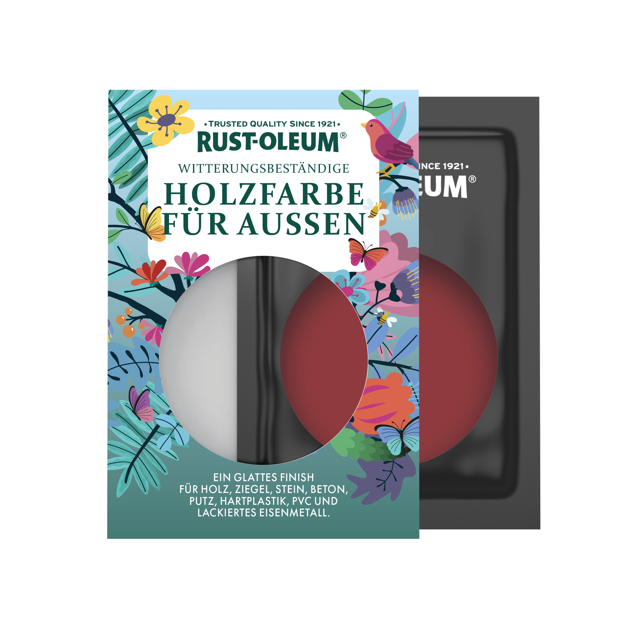 Holzfarbe Für Aussen, Seidenglanz - Bordeaux 10ml